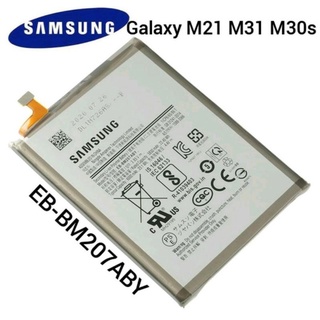 Baterai Samsung Galaxy M21 M31 M30S EB-BM207ABY Battery Batteray Batere Batrai Batre Original 100%