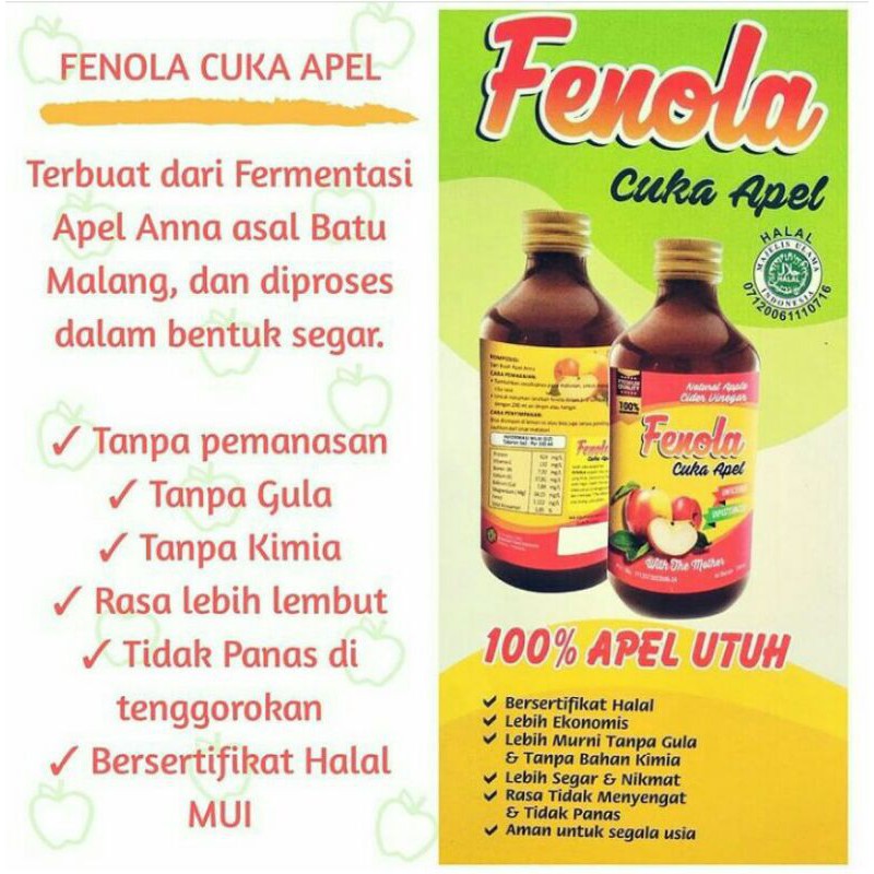 fenola cuka apel / cuka apel / cuka apel halal