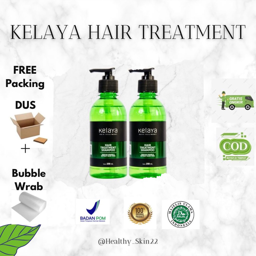 Shampoo KELAYA HAIR TREATMENT SHAMPOO (2 Botol) Shampoo Penumbuh Rambut Kelaya Shampoo Hair Treatmen