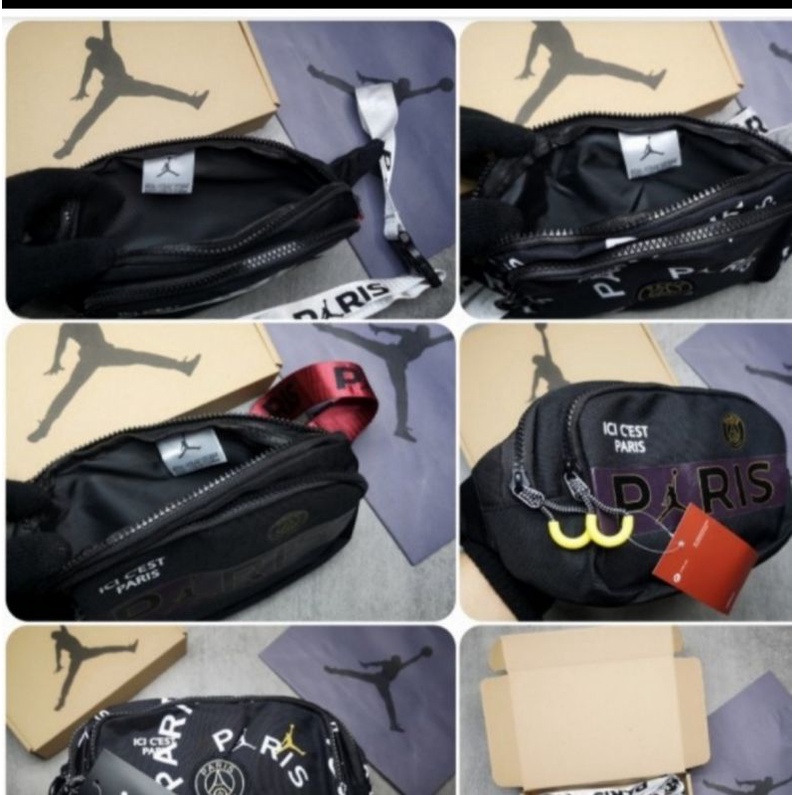 Original Air Jordan Cross Body Waist Bag Tas Pria selempang pinggang