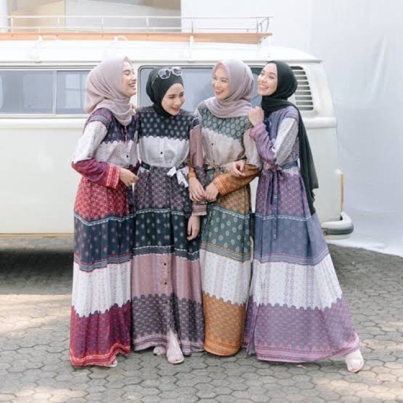 Boho Dress/gamis/baju muslim/ Homeydress/home dress Black Vanilla Hijab Original/Ori (preloved/PL)