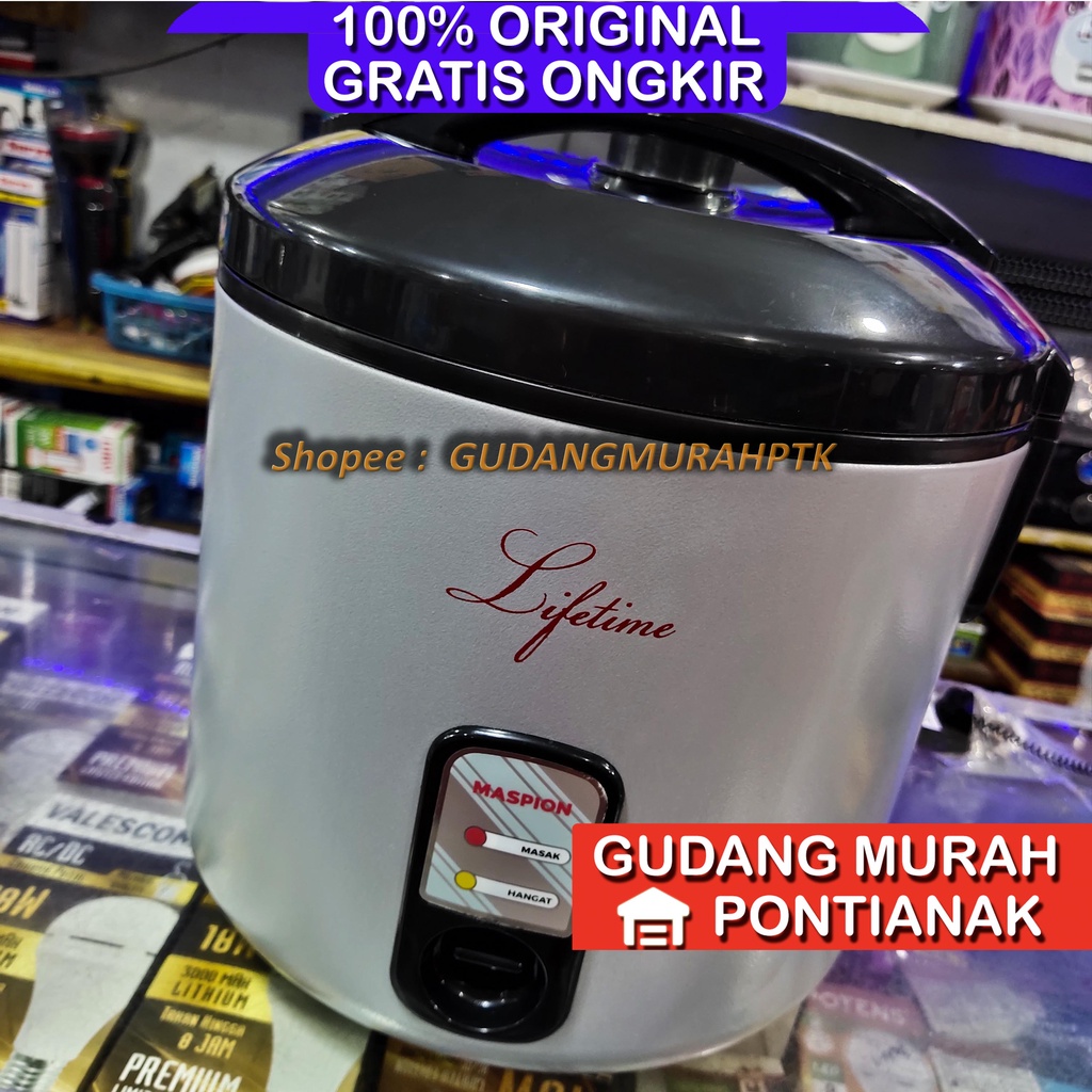 Ricecooker MASPION JUMBO 2,5 Liter MAGIC COM RICE COOKER EX-2581 (2.5L) Penanak Nasi menghangatkan dan memasak