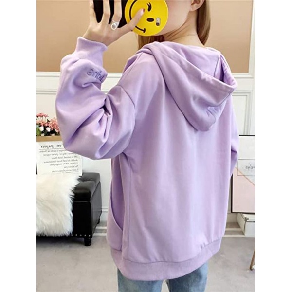 Jaket Hoodie sweater oversize pakaian pria wanita Outerwear Korean Style SUPER ZIPPER FJ725