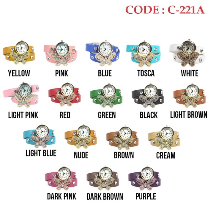 NEW Jam Tangan Wanita Mewah Analog Fashionable C-222A