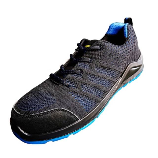NEW Krisbow Sepatu Pengaman Auxo - Hitam/Biru