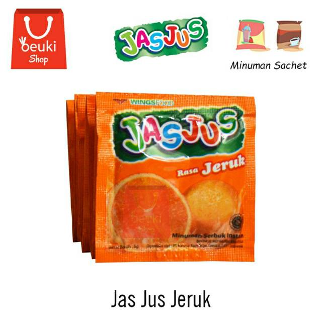 

Jas Jus Jeruk Minuman Sachet Renteng Serbuk Instant - 10 pcs x 8 gr