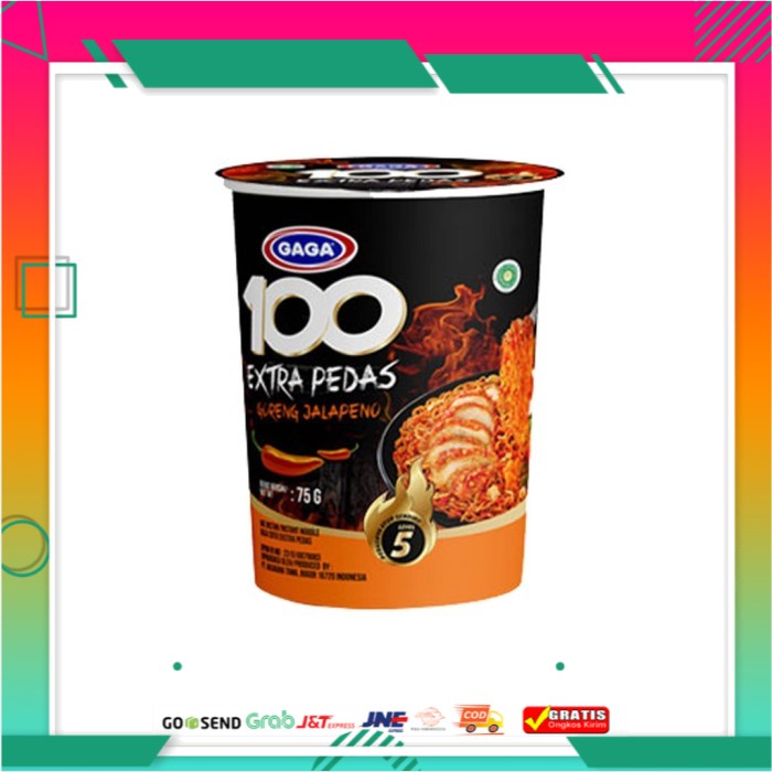 

Gaga 100 Extra Pedas Goreng Jalapeno Cup 75 g
