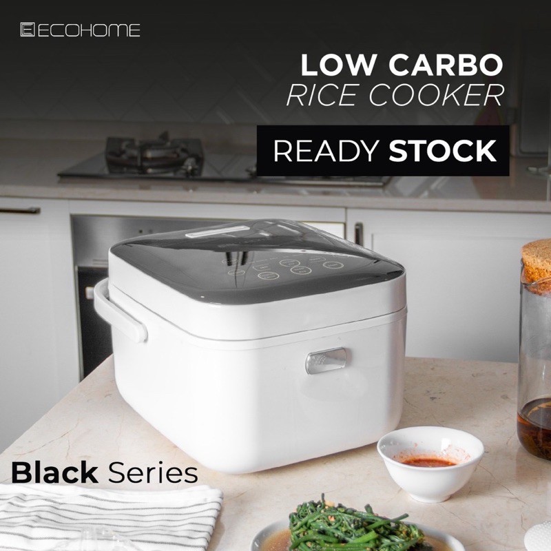 

BLACK Edition! Low Sugar Rice Cooker Ecohome - Menurunkan kadar gula di nasi sampai 57%