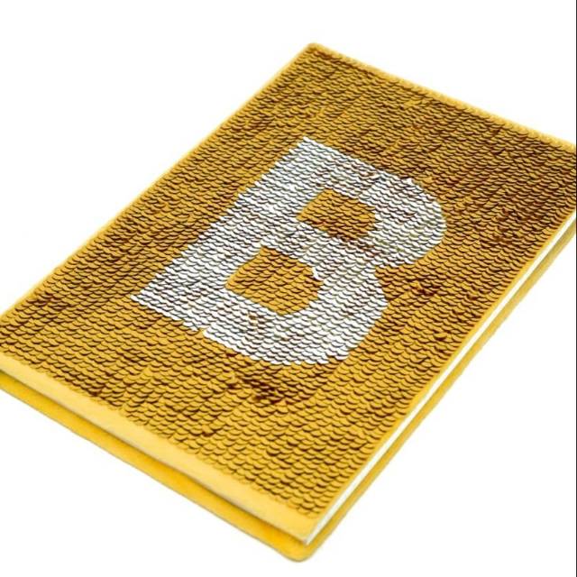 

Notebook Alphabet Sequin (Dua design cover) 7300