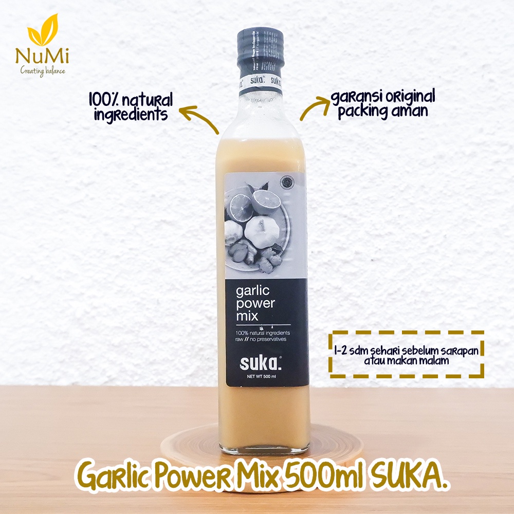 

500ML GARLIC POWER MIX jus bawang putih herbal - SUKA ORGANIC