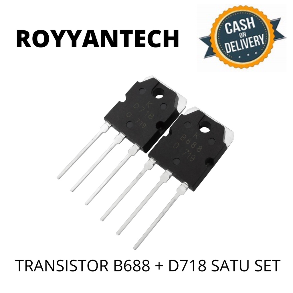 TRANSISTOR D718 + B688 SATU SET