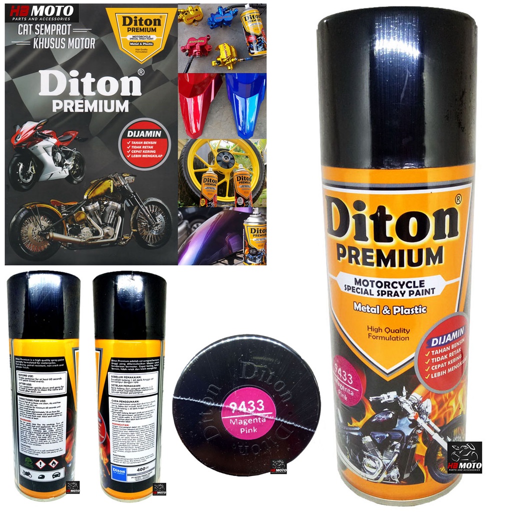 9433 MAGENTA PINK/Cat Semprot Diton Premium 9433 MAGENTA PINK ISI 400 CC / Cat Semprot Motor/Cat Dit
