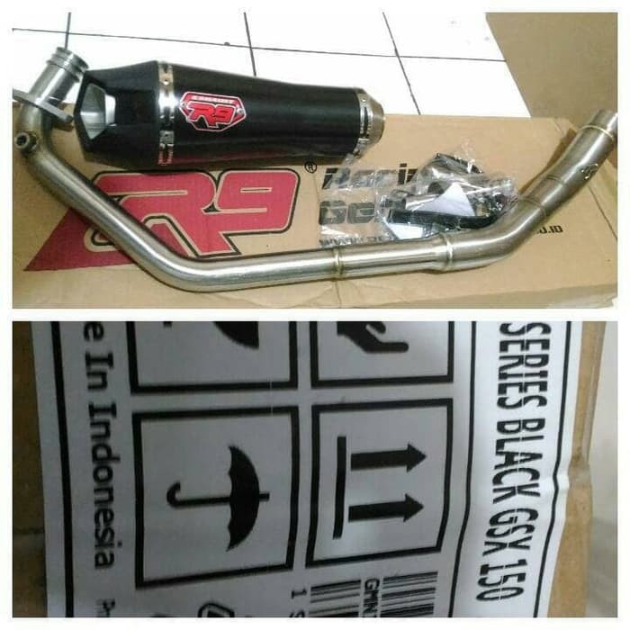 AKSESORIS MOTOR BARU knalpot r9 alpha gsx 150 knalpot r9 alpha series