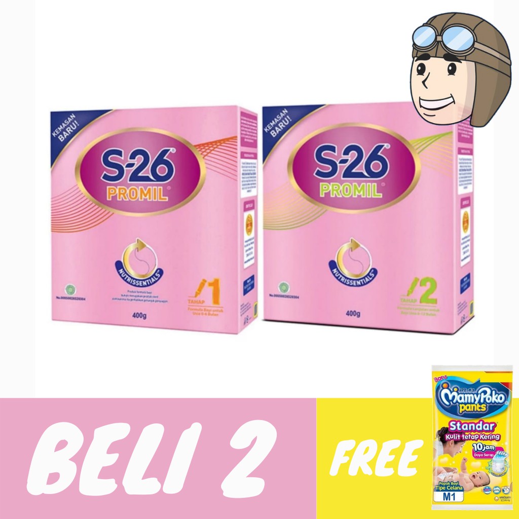 

S26 Promil Tahap 1 - 2 kemasan 400 gram