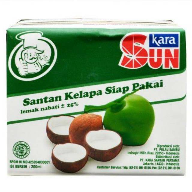 

KARA SUN SANTAN ASLI 200ML SUN KARA SANTAN KELAPA SIAP PAKAI