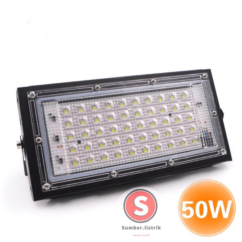 LAMPU SOROT / TEMBAK LED SLIM 50 WATT / 50W / SLIM LED FLOODLIGHT50 WATT AC 220V