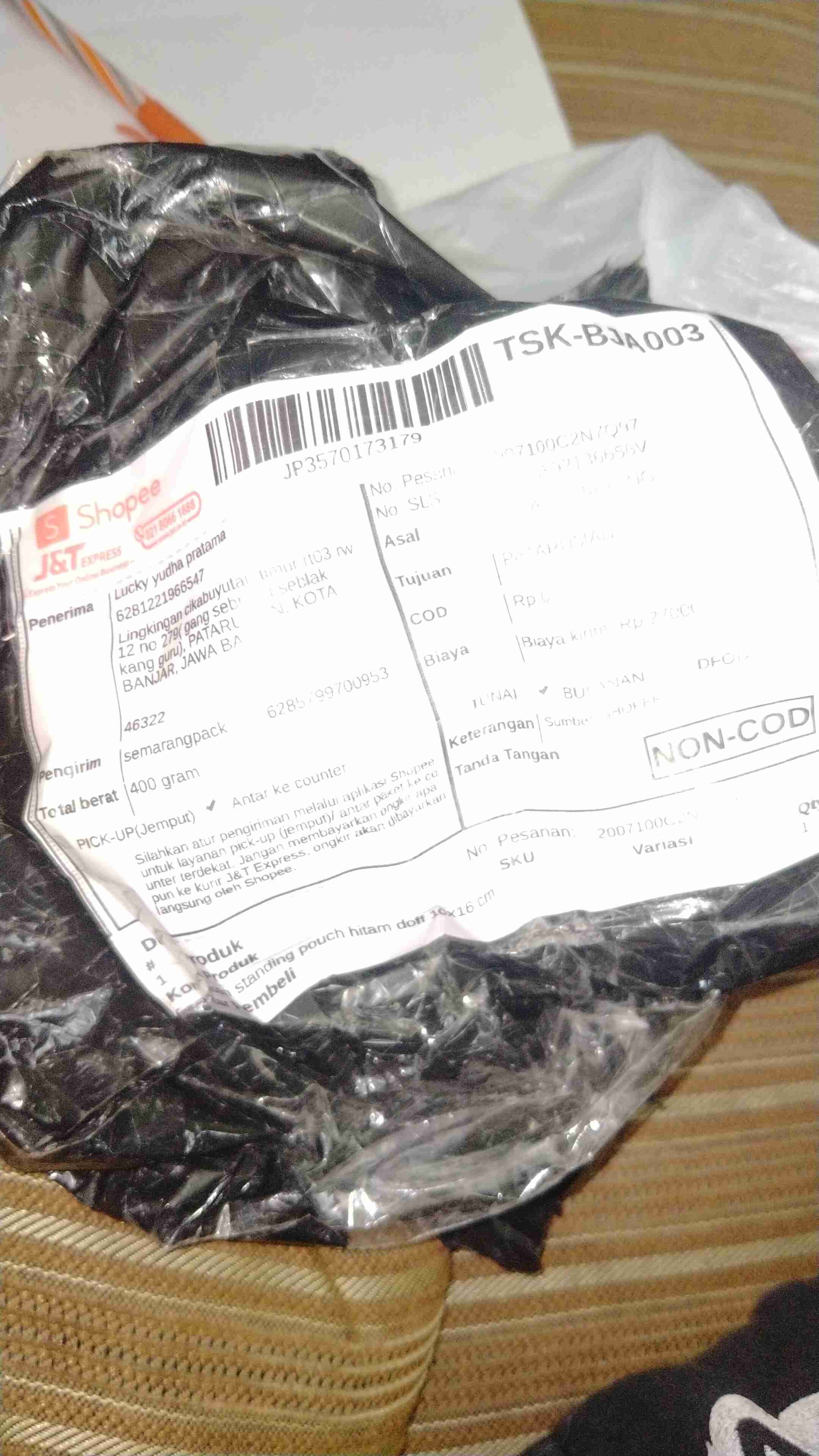 Kemasan Standing Pouch Warna Doff 10x16 Cm (50pcs)