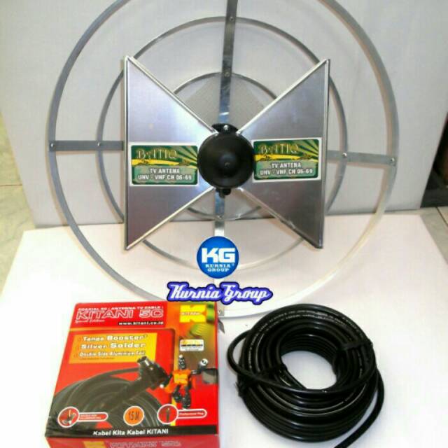 ANTENA WAJAN BOLIK + KABEL KITANI 15M OUTDOR SUPER PEKA BOLIC SUPER PEKA SUDAH RATUSAJ TERJUAL