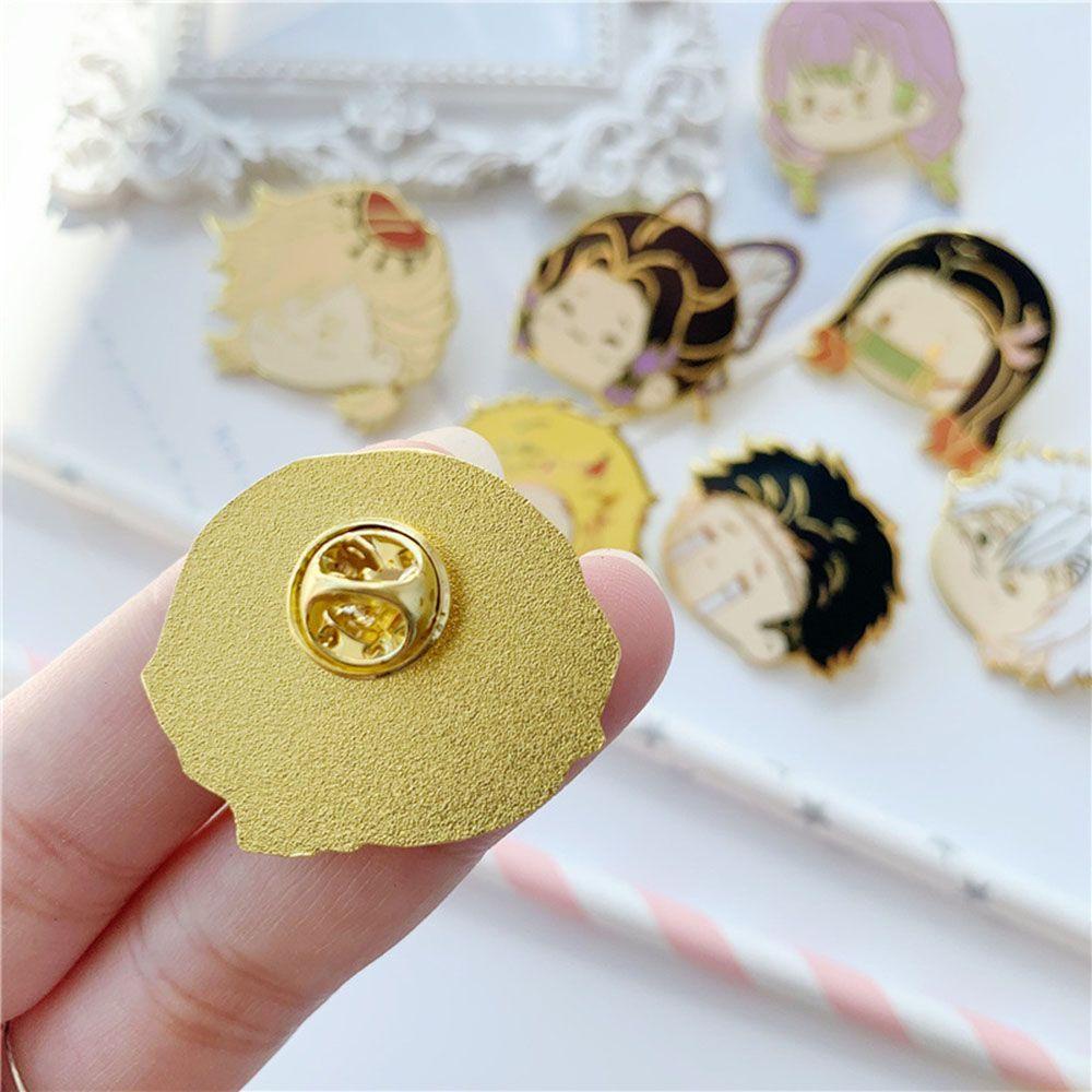 Solighter Enamel Pin Pria Wanita Anime Tsuyuri Kanawo Perhiasan DIY Demon Slayer