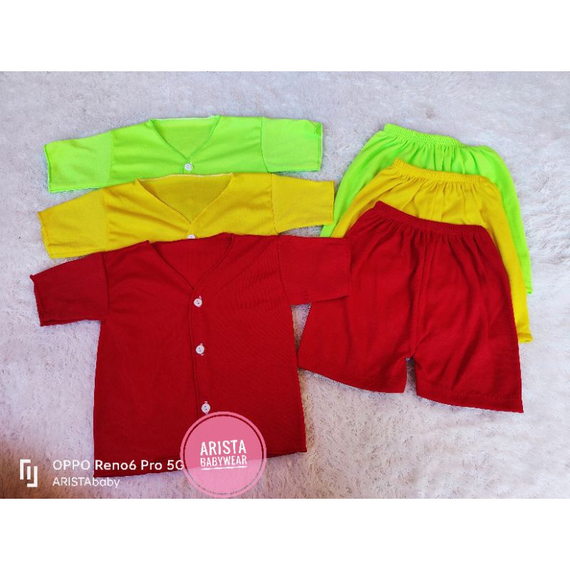 Paket Newborn baju+celana bayi RAINBOW