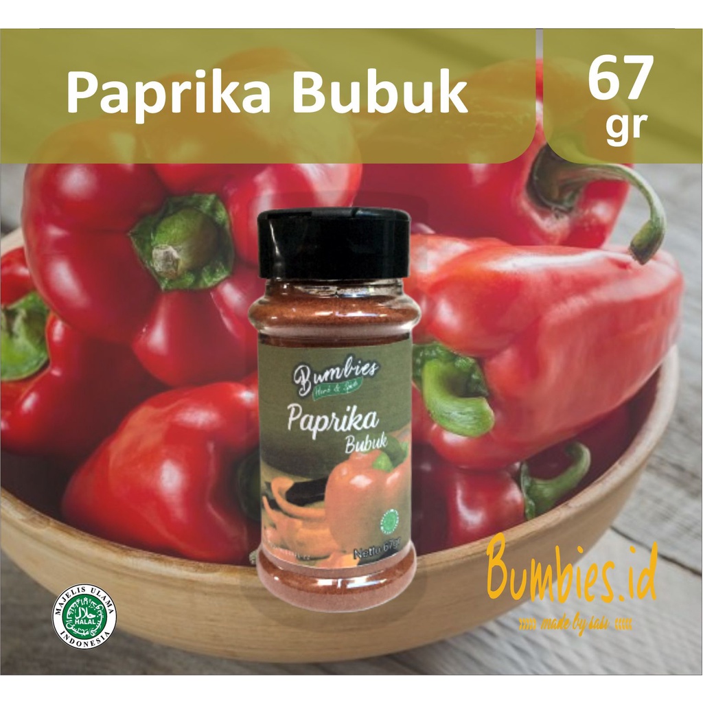 Paprika Bubuk 67gram Bumbies herb and Spices | Peppers Powder