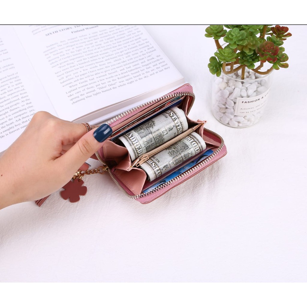♥TMALL88♥ Dompet Lipat Pendek 6021 / A40  Warna Warni Forever Young / Wallet Cewek C9-8