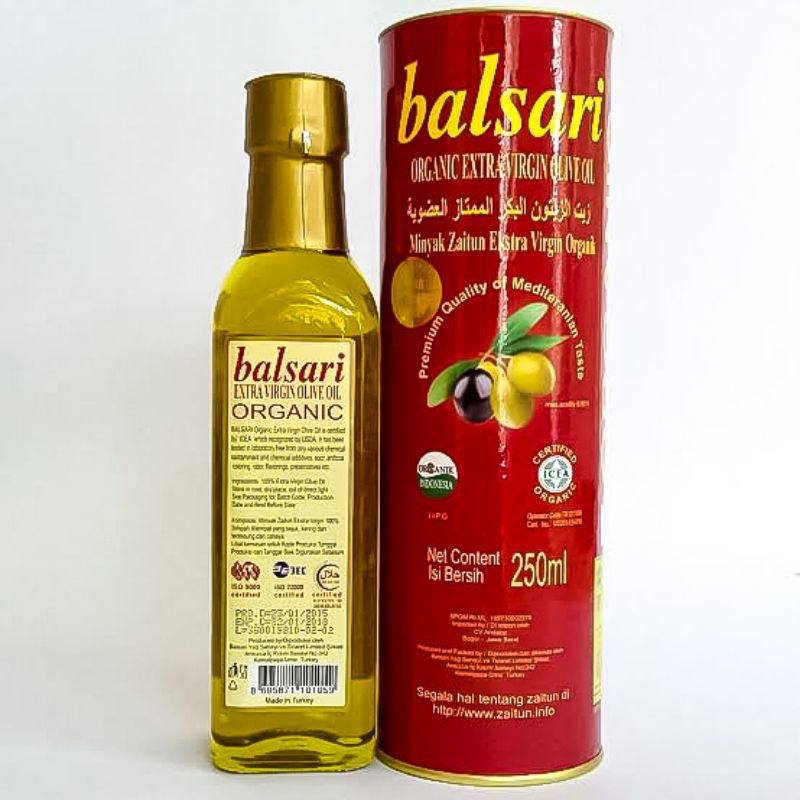 

MINYAK ZAITUN EXTRA VIRGIN BALSARI ORGANIK - 250ml