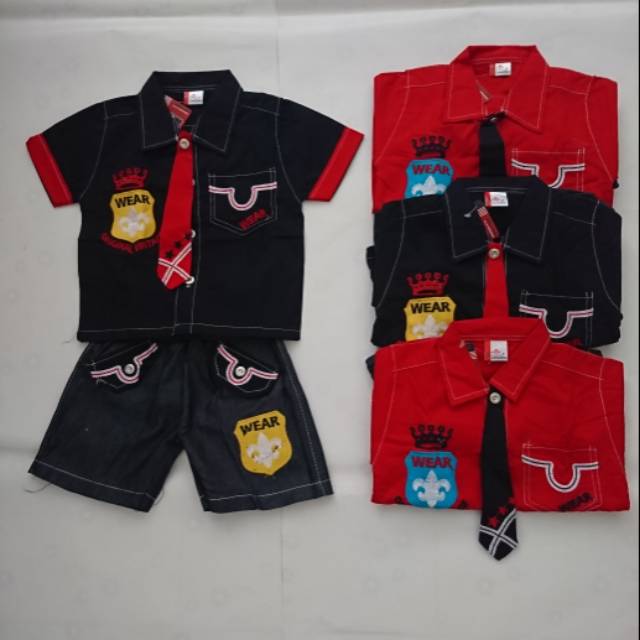 Baju hem anak Candino 1 thn