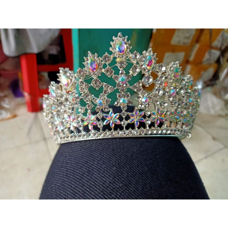 mahkota pengantin besar  dan ful mata