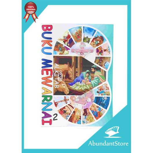 Buku Mewarnai Cerita Alkitab Anak Ukuran Besar