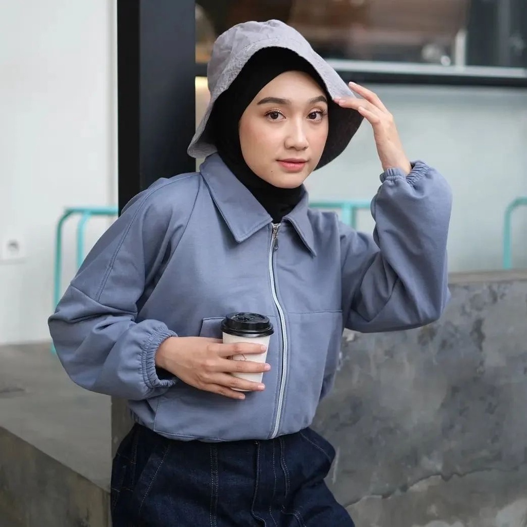 JAKET KOREA - COZZY JACKET - JAKET WANITA - ATASAN WANITA - JAKET - PAKAIAN TERMURAH - KOREAN STYLE