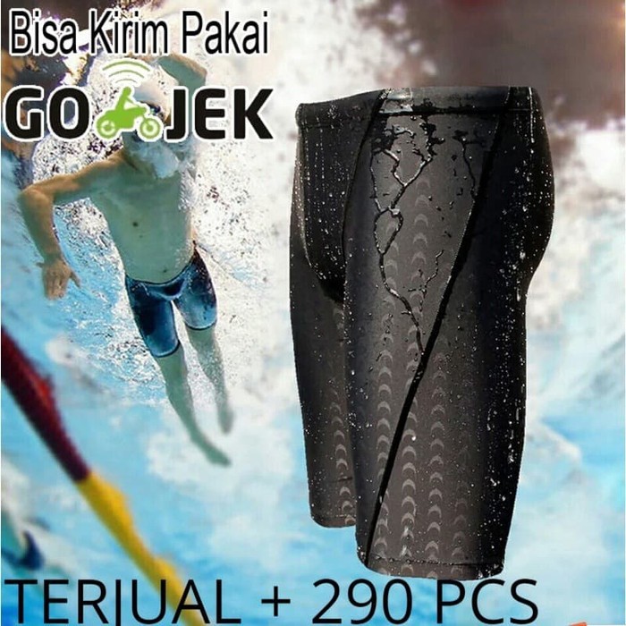 Celana renang pria sharkskin shark skin swimsuit lentur nyaman