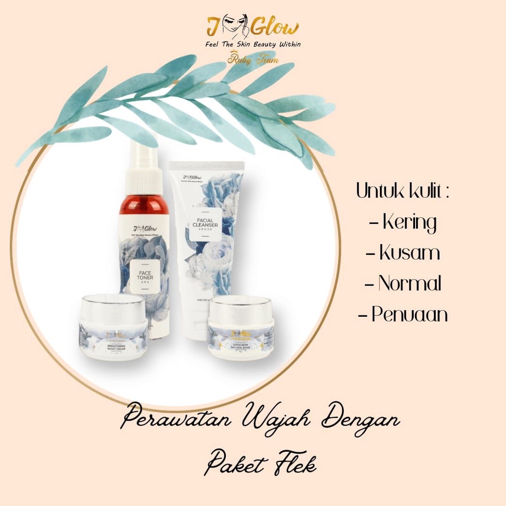 Skincare jglow paket flek