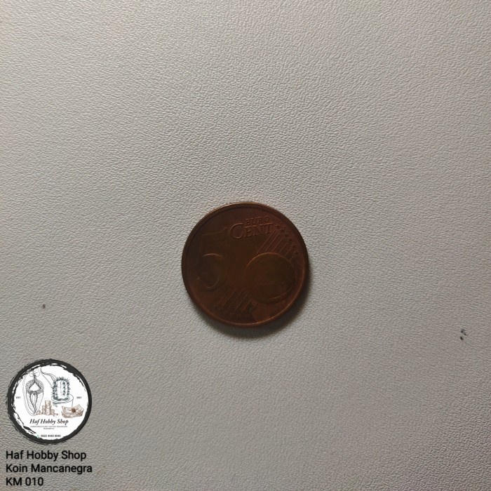Koin Kuno 5 Euro Cent Eire Tahun 2008