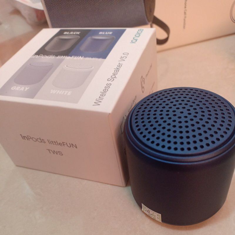 TWS i12 Speaker Bluetooth Inpods 12 Little Fun Portable Mini Wireless Stereo Macaron Outdoor-Navy
