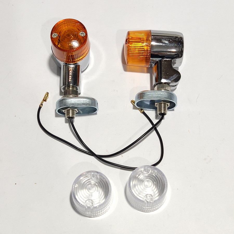lampu sen classic palu crome variasi cb 100 rx king mega pro motor jadul dll