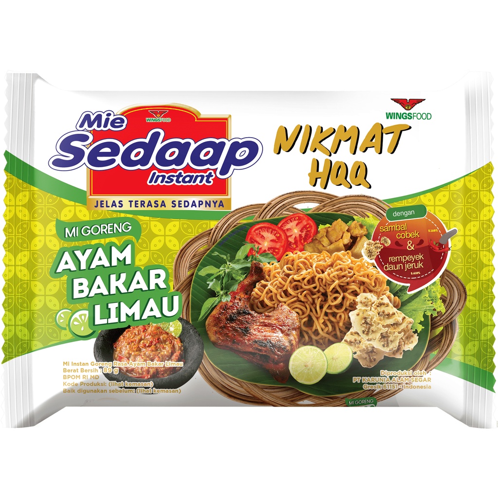 

Sedaap Mie Instan Ayam Bakar Limau 89gr
