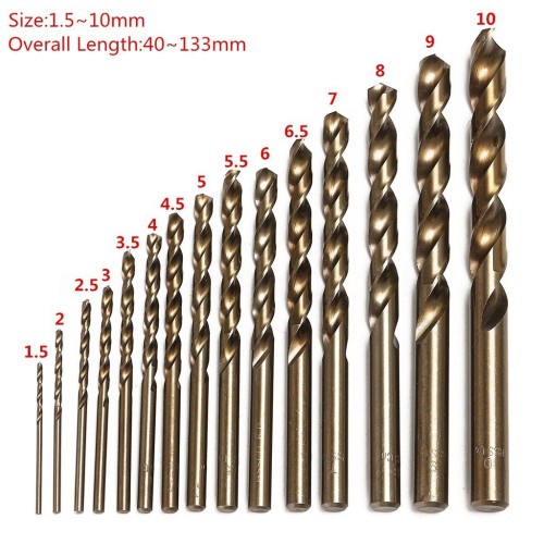 MATA BOR COBALT BESI M35 GOLD MELUBANGI BESI STAINLESS 6 - 12 MM