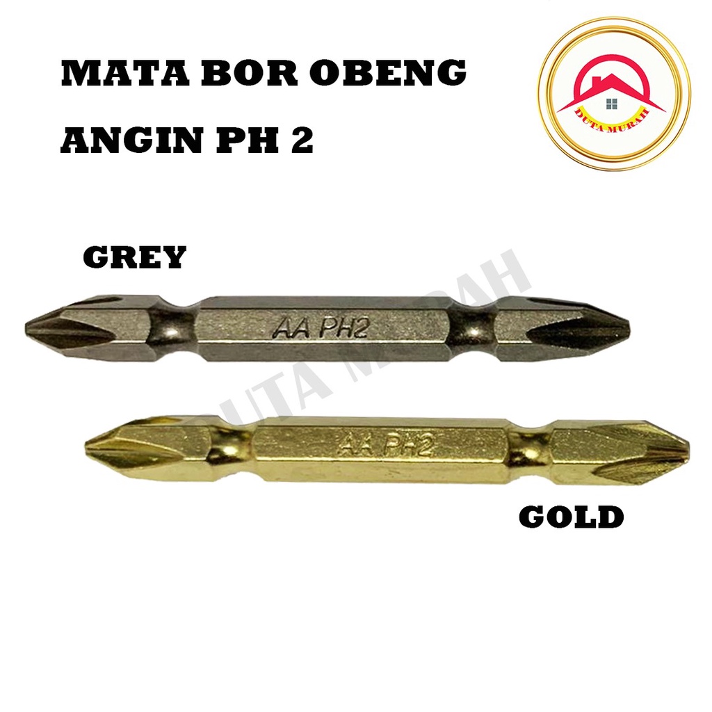 Mata Obeng Gypsum PH2 (+) Mata Obeng Angin Sekrup PH2 (+)