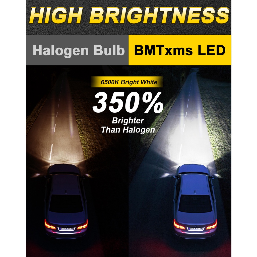 2pcs Lampu Depan / Kabut LED Canbus 60W 12000LM H4 H7 H8 H9 H11 H16JP H1 H3 9003 HB2 9005 HB3 9006 HB4 Untuk Mobil