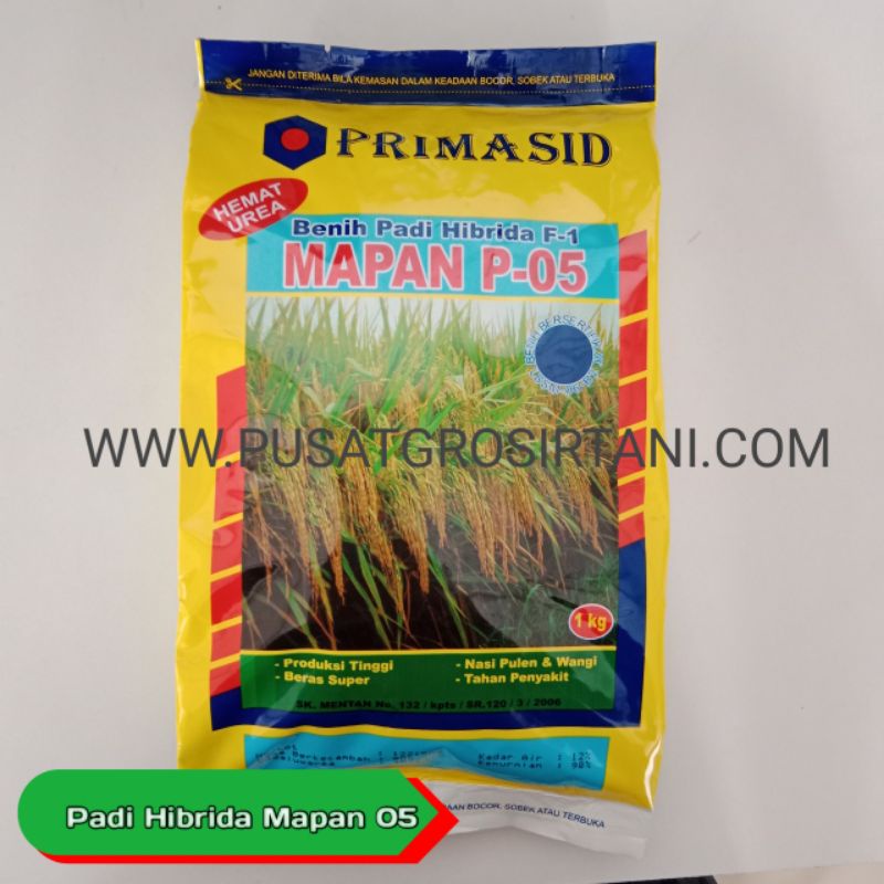 JUAL BENIH PADI  UNGGUL MAPAN 05|BENIH HASIL TINGGI|BENIH PADI HIBRIDA|NASI PULEN|HIBRIDA ASLI|PADI 