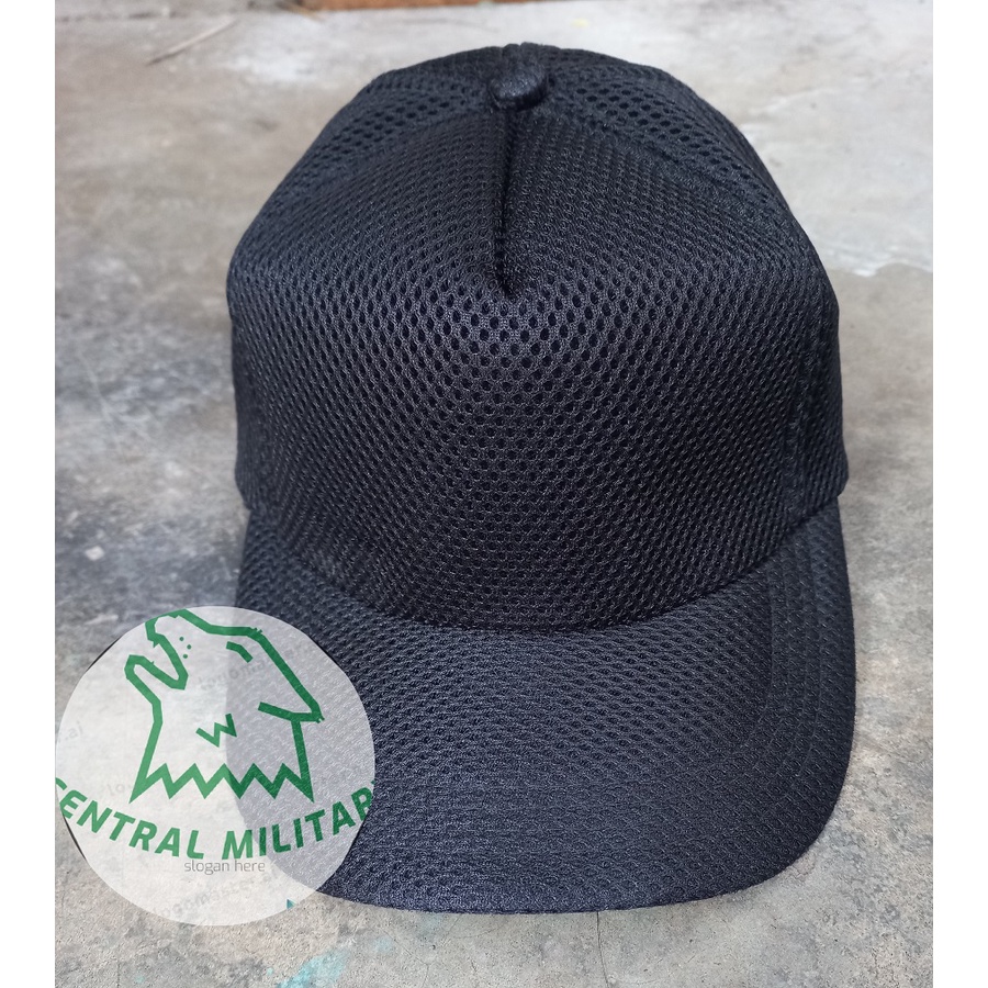 Topi Hitam Jaring Polos - Topi Tactical Baru