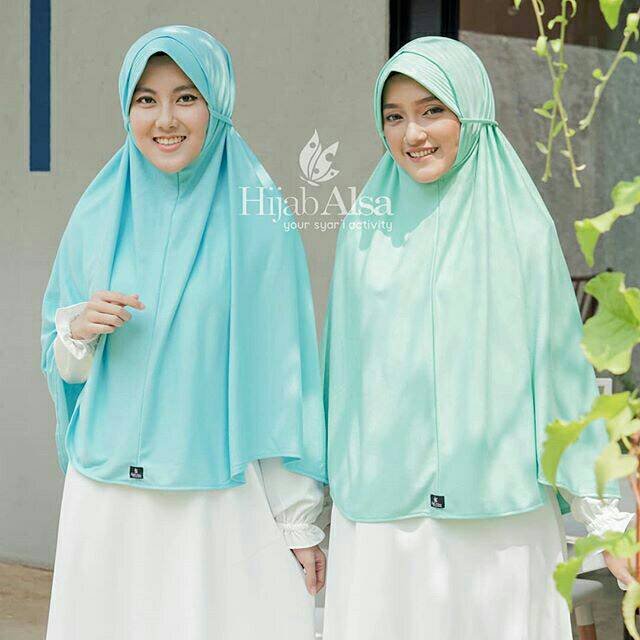 BERGO Kalila Biru Langit-Toska Muda by Hijab Alsa