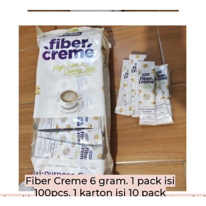 

<<<<<] Fiber creme sachet 6 gram ( pengganti santan & susu ) isi 100 sachet