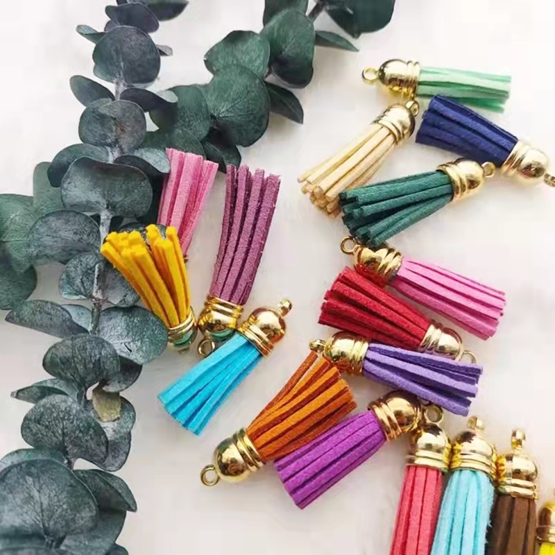 Tassel Rumbai Beludru Akhiran Gold Harga/Pc