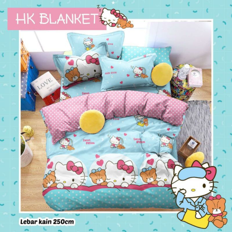 SPREI MOTIF HK BLANKET/SPREI HELLO KITTY/STAR/CVC