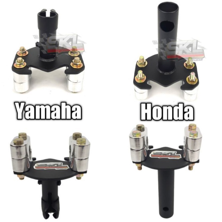 Adaptor Stang Racing Dudukan Stang Matic Bebek Universal Honda Yamaha Dan Suzuki Stang Trondol