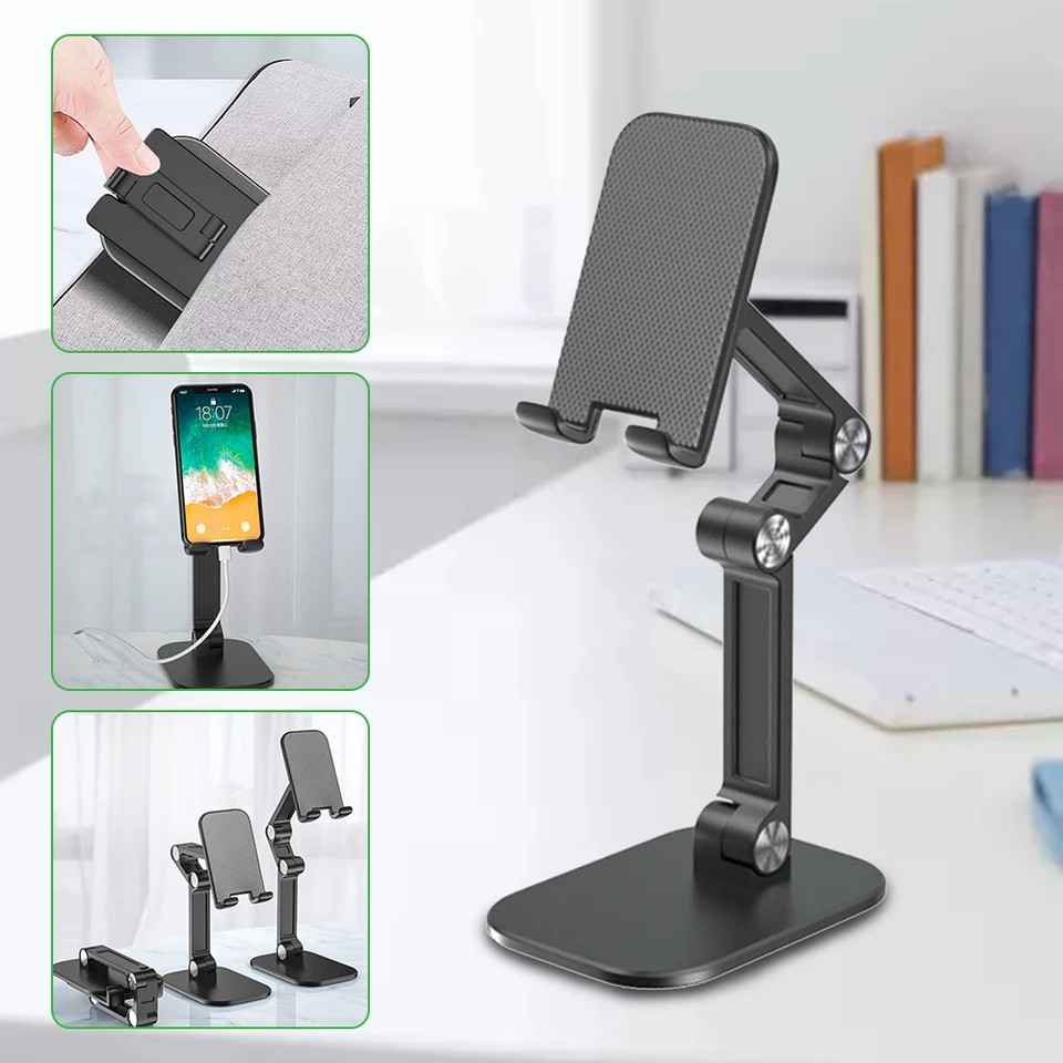 Holder Meja Transformer Lipat Smartphone dan Tablet Ipad | Accezz Holder Meja Lipat Handphone Ipad