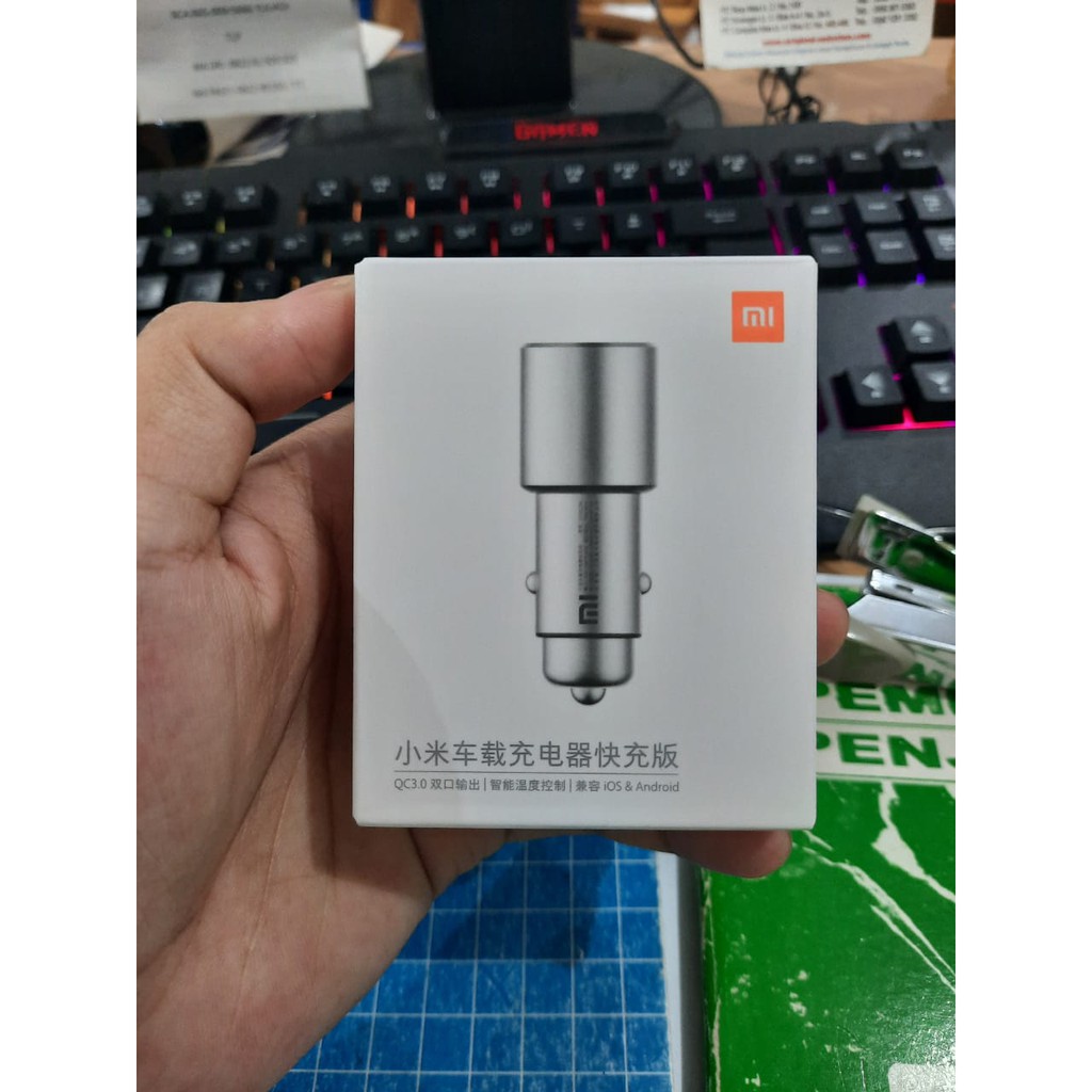 Xiaomi Dual USB Metal Car Charger Original Fast QC 3.0 original100%asli