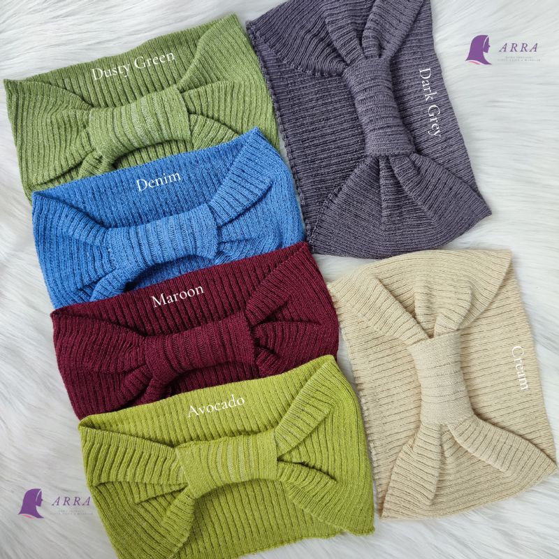 Ciput Rajut Pita Premium Inner Bandana Bando Pita Daleman Jilbab Anti Melar